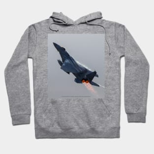 F-15C Afterburner & Vapor climb at dusk Hoodie